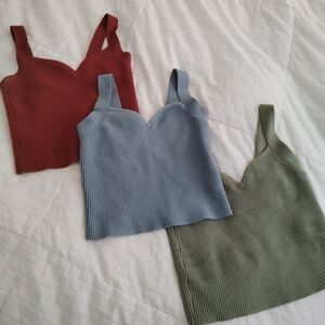 3 Abercrombie & Fitch Knit Tanks